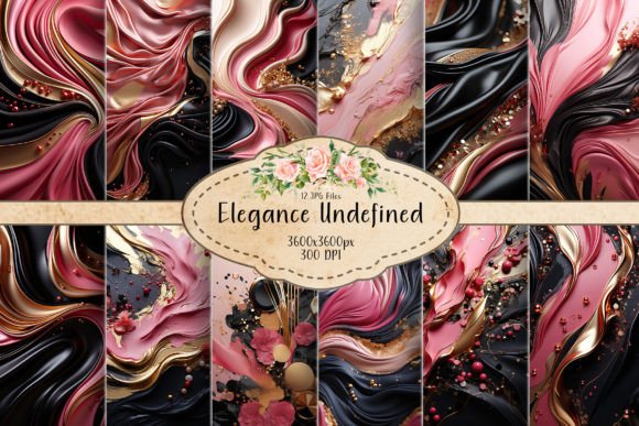 Abstract Gold and Pink Backgrounds for Elevated Design