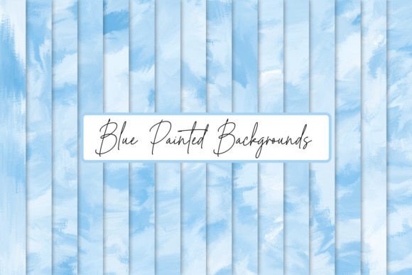 Blue Painted Backgrounds: The Soft Aesthetic for Modern Branding