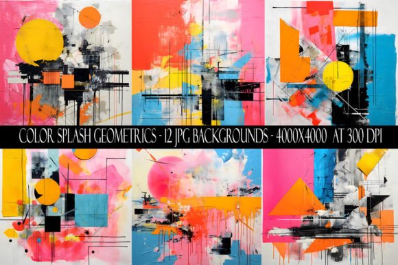 Color Splash Geometric Backgrounds: A Designer's Guide to Vibrant Digital Assets