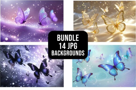 Dreamy Butterfly Backgrounds Bundle: Elevate Your Projects