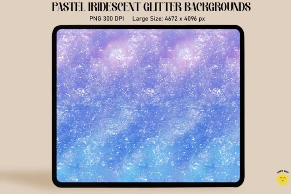 Elevate Your Designs with Pastel Indigo Iridescent Backgrounds