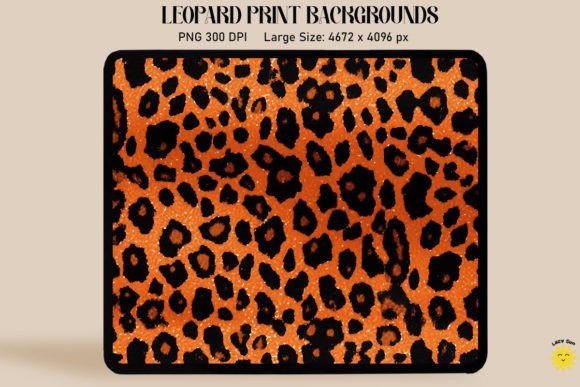 Orange Leopard Print Backgrounds: Bold Style for Modern Design