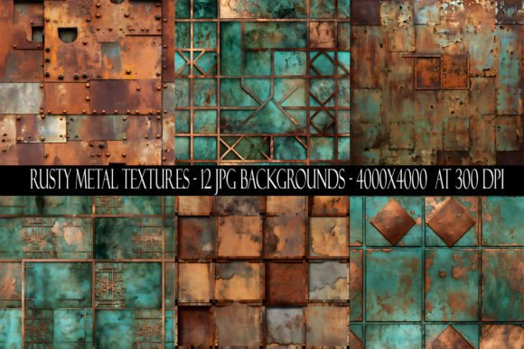 Rusty Metal Texture Backgrounds: Authentic Industrial Design Assets