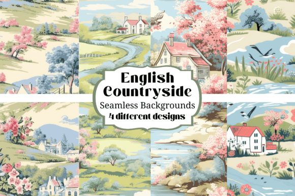 Timeless Charm: Using English Countryside Seamless Backgrounds