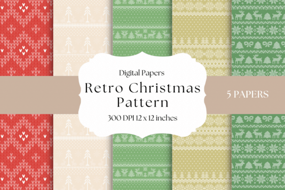 Timeless Holiday Charm: Using Retro Christmas Pattern Backgrounds