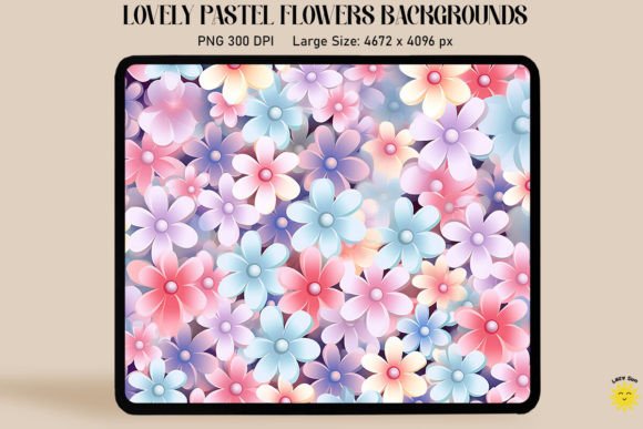 Tiny Pastel Flowers Backgrounds: A Dreamy Design Asset