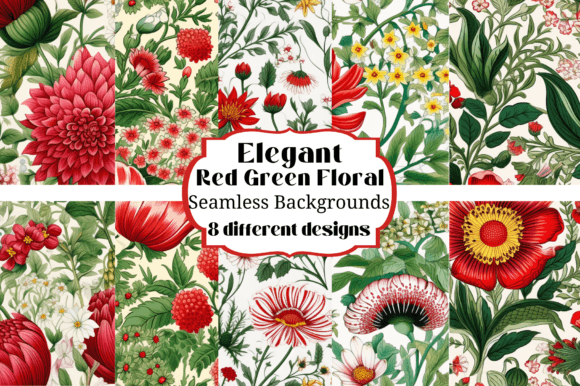 Unlocking Creativity: The Allure of Elegant Red & Green Floral Backgrounds